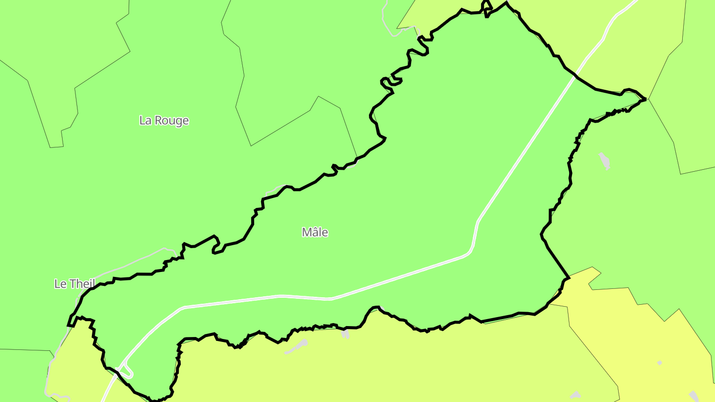 Carte des prix de l'immobilier Mâle