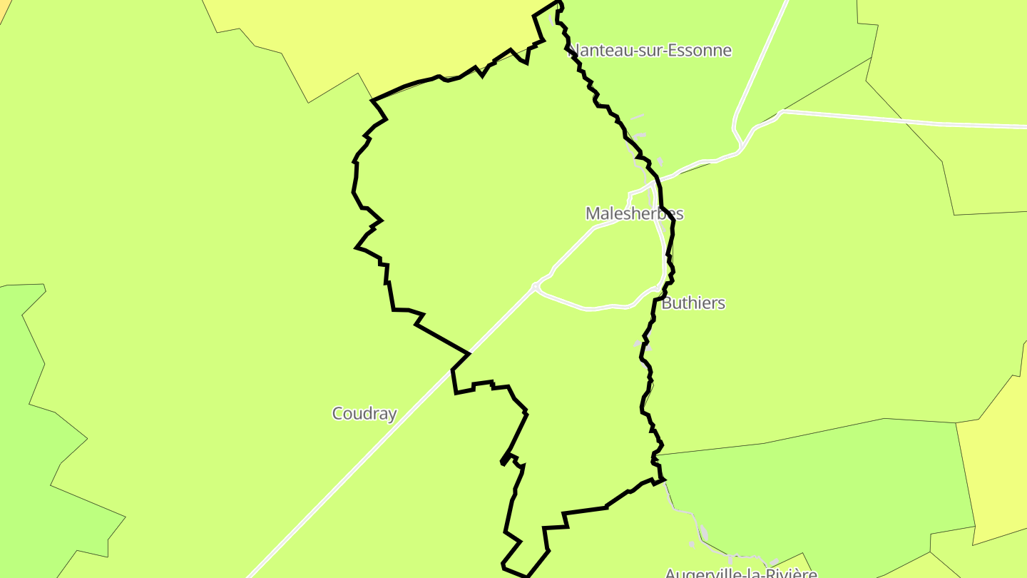 Carte des prix de l'immobilier Malesherbes