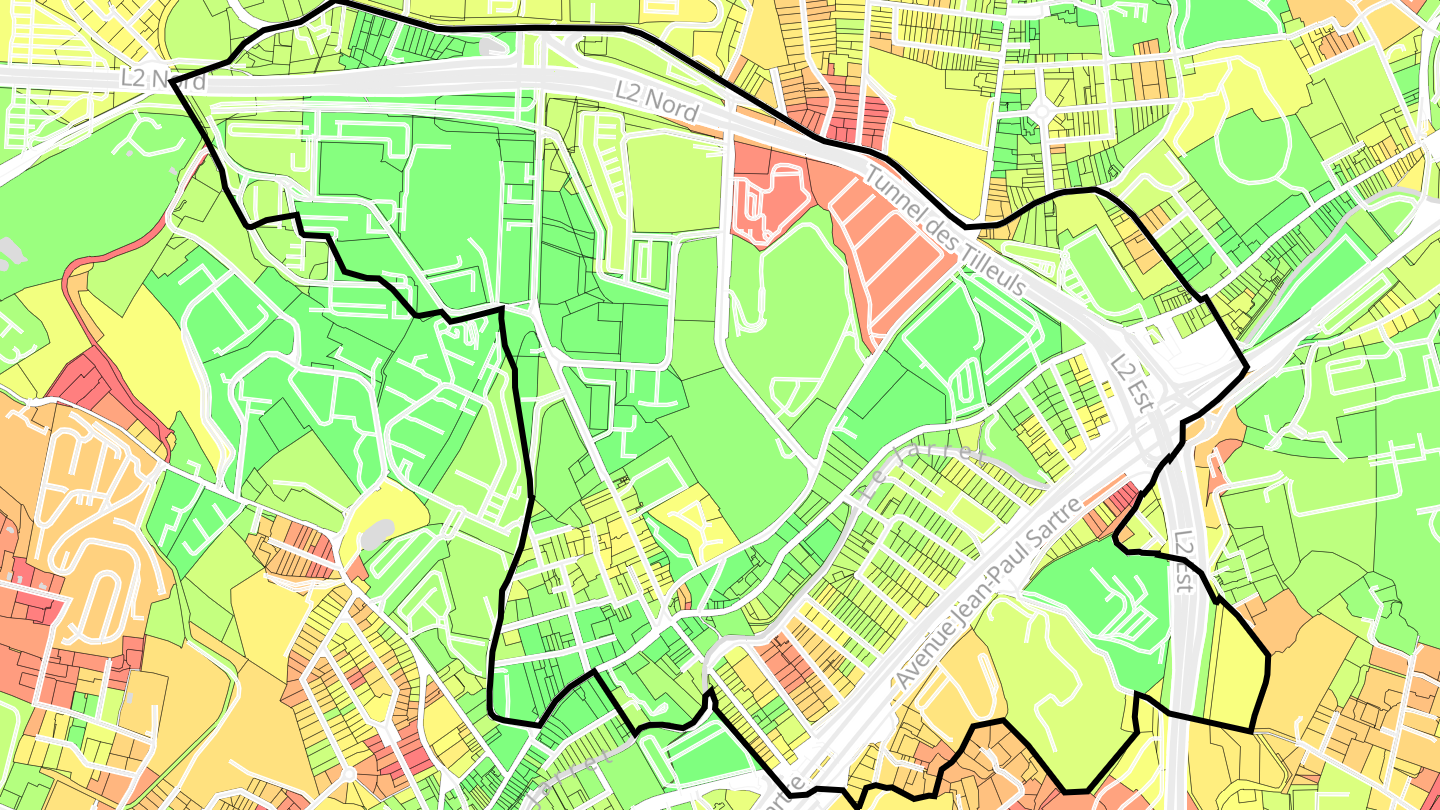 Carte des prix de l'immobilier Malpassé