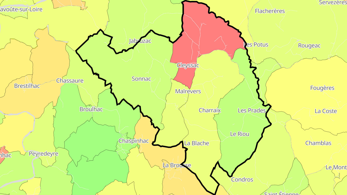 Carte des prix de l'immobilier Malrevers