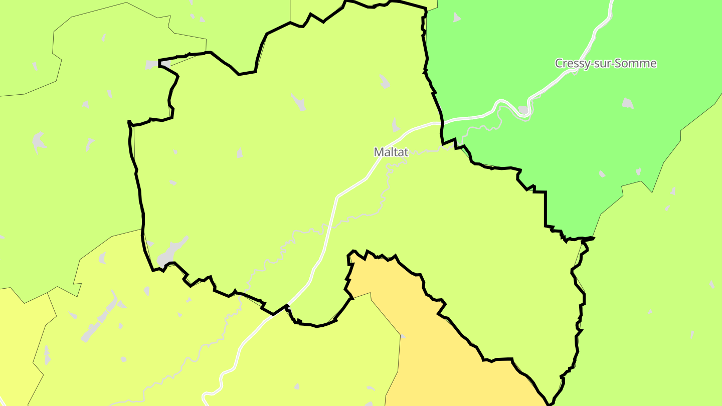 Carte des prix de l'immobilier Maltat