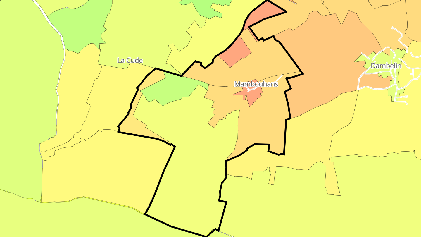 Carte des prix de l'immobilier Mambouhans
