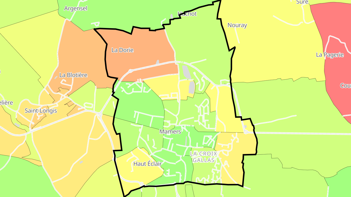 Carte des prix de l'immobilier Mamers