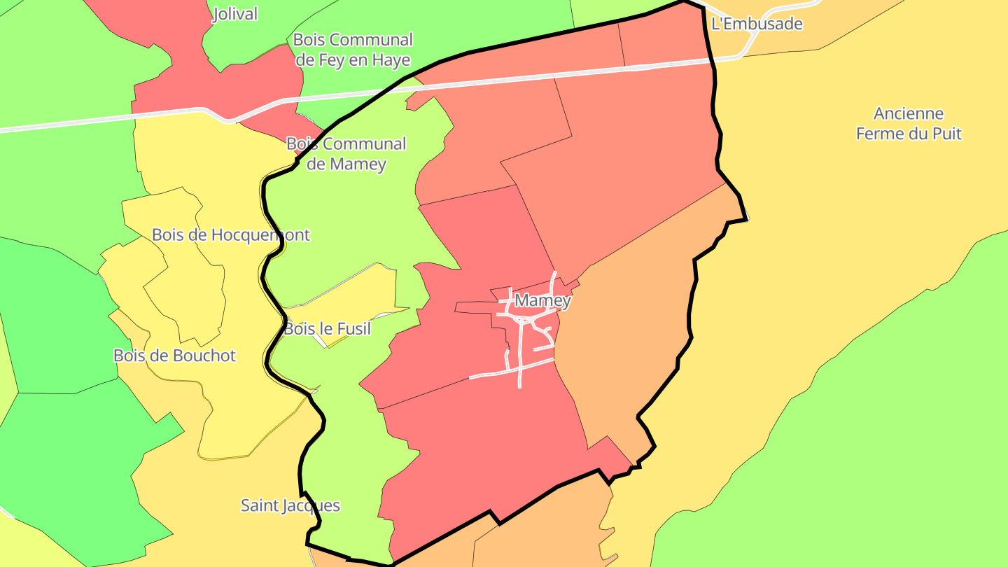 Carte des prix de l'immobilier Mamey