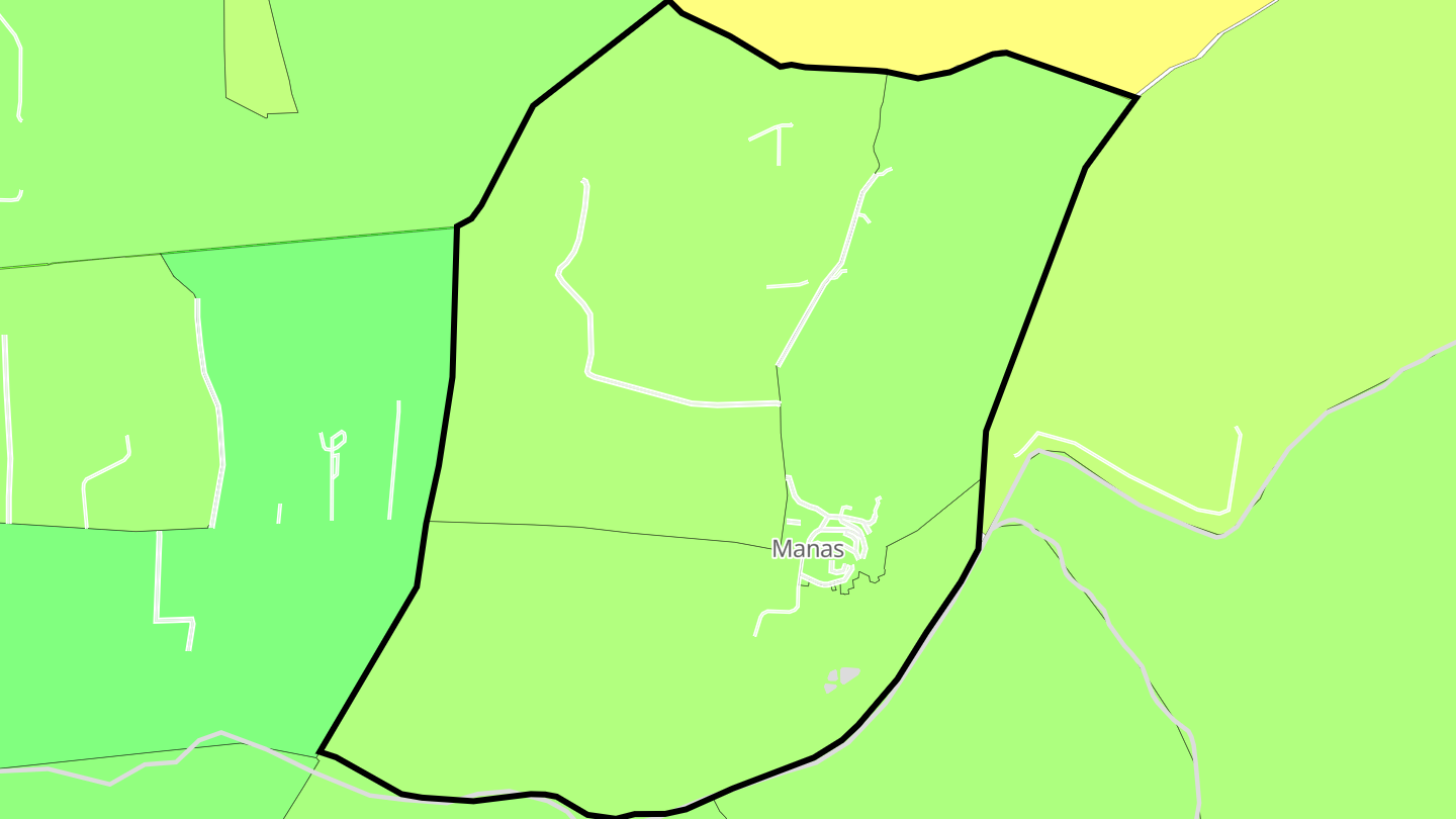 Carte des prix de l'immobilier Manas