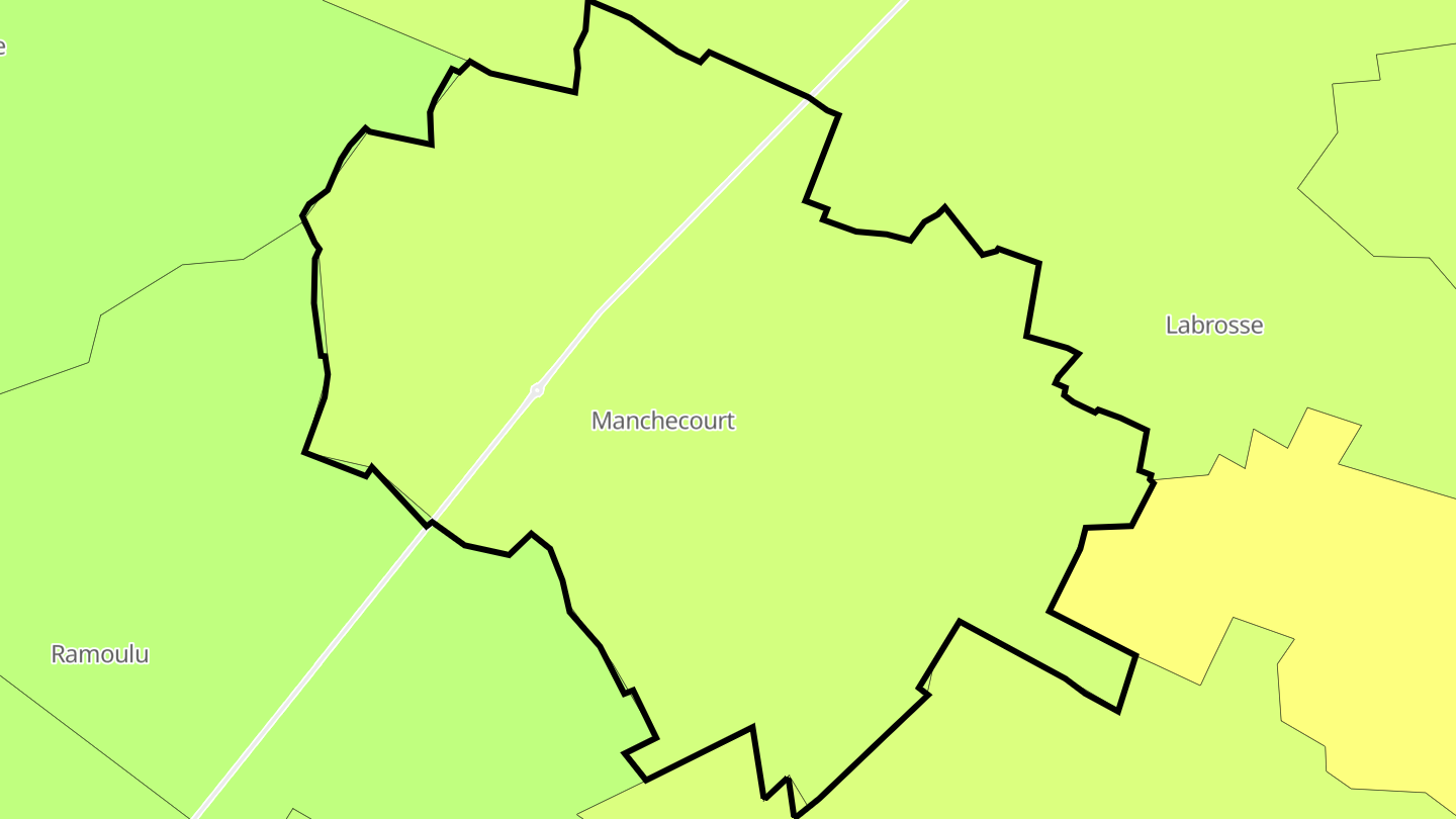 Carte des prix de l'immobilier Manchecourt