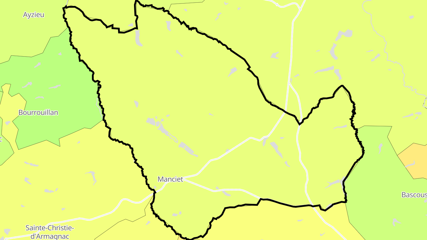 Carte des prix de l'immobilier Manciet