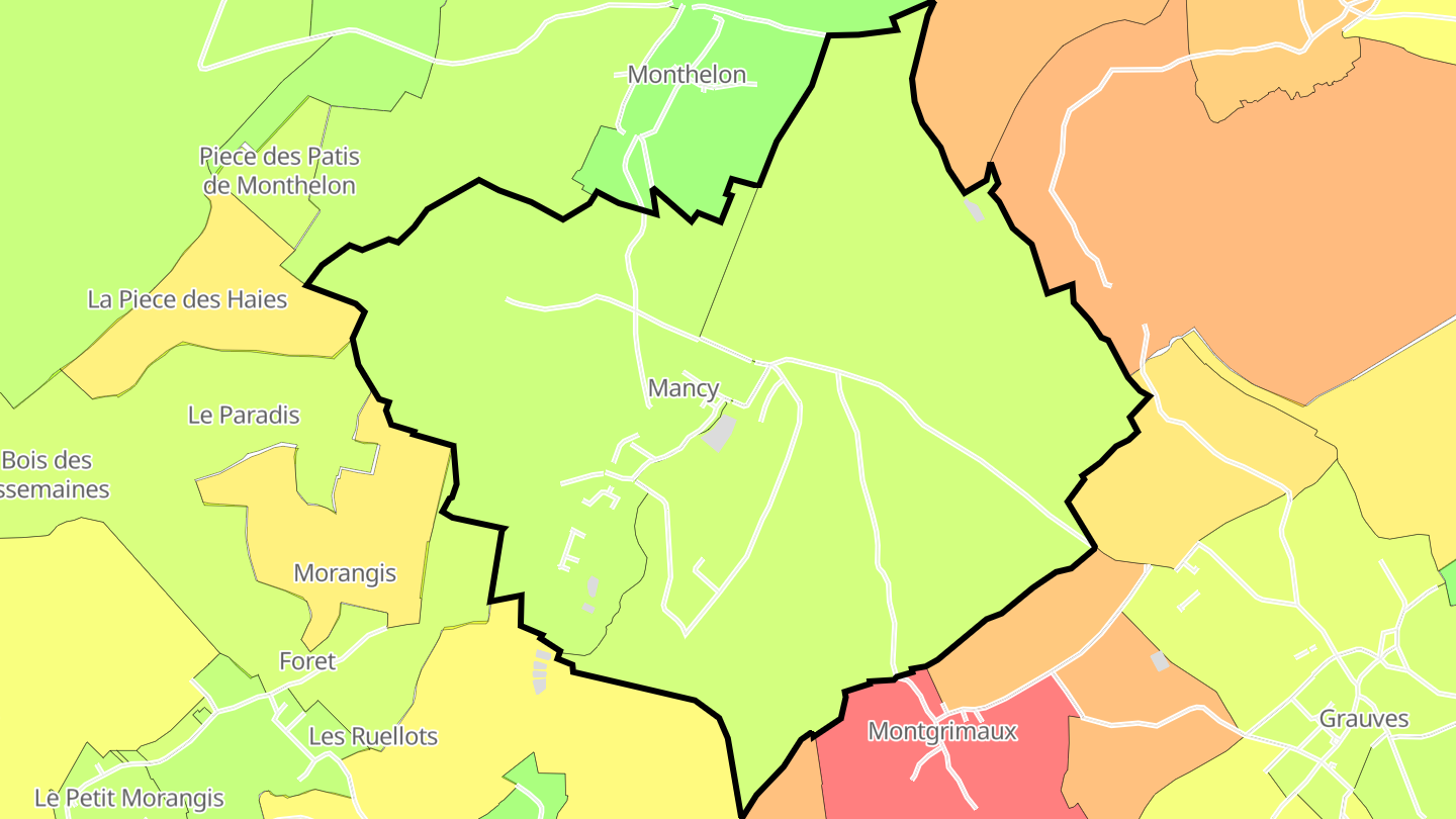 Carte des prix de l'immobilier Mancy