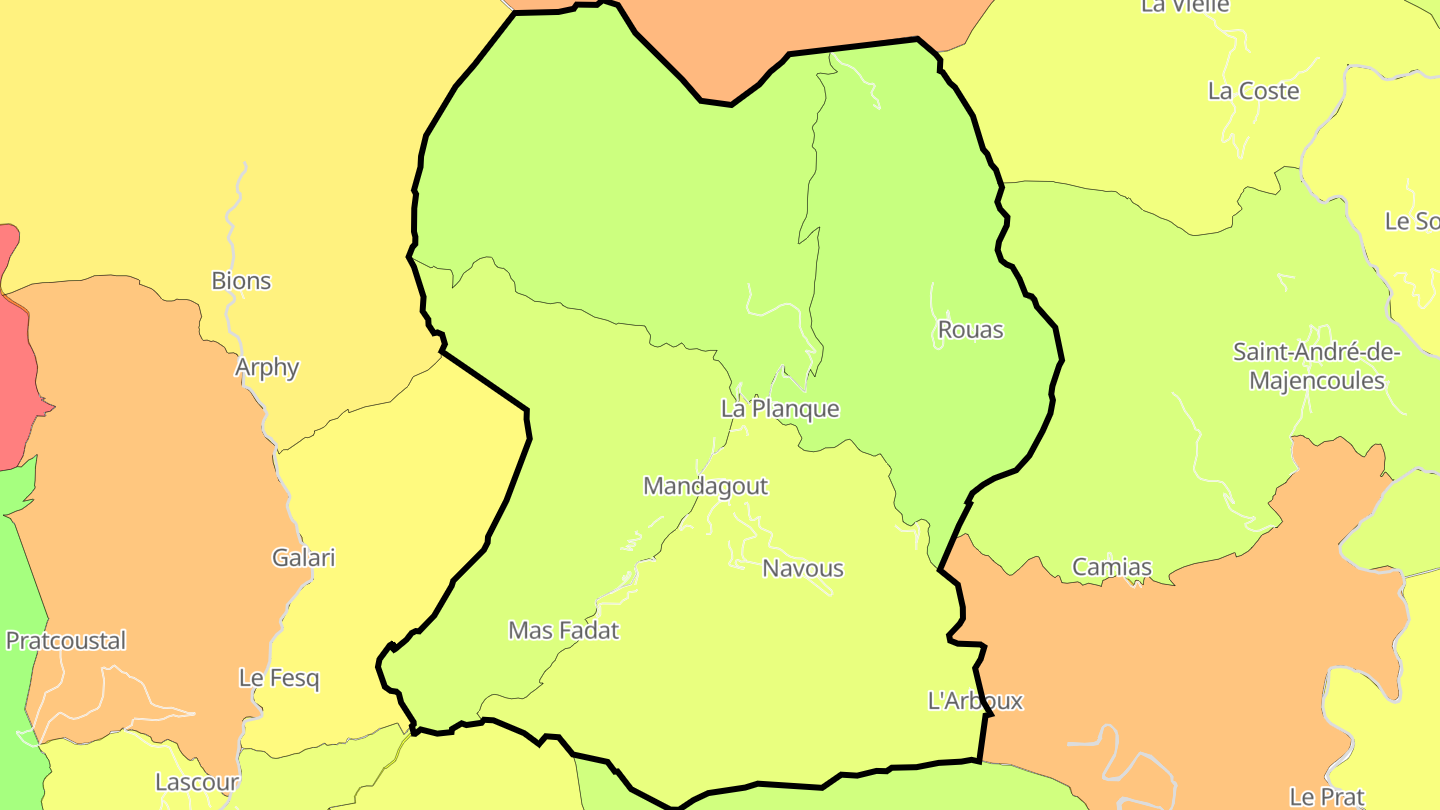 Carte des prix de l'immobilier Mandagout