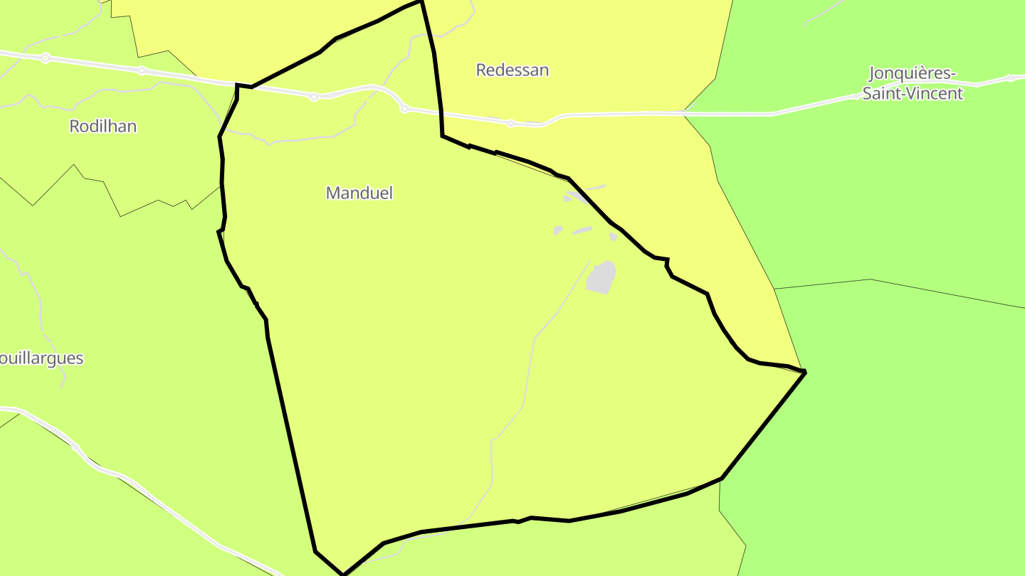 Carte des prix de l'immobilier Manduel