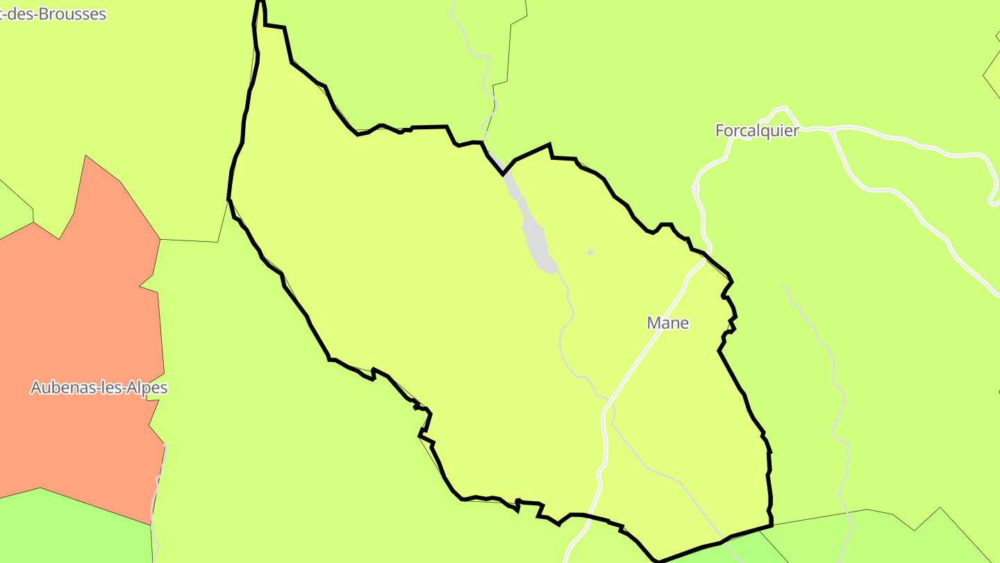 Carte des prix de l'immobilier Mane