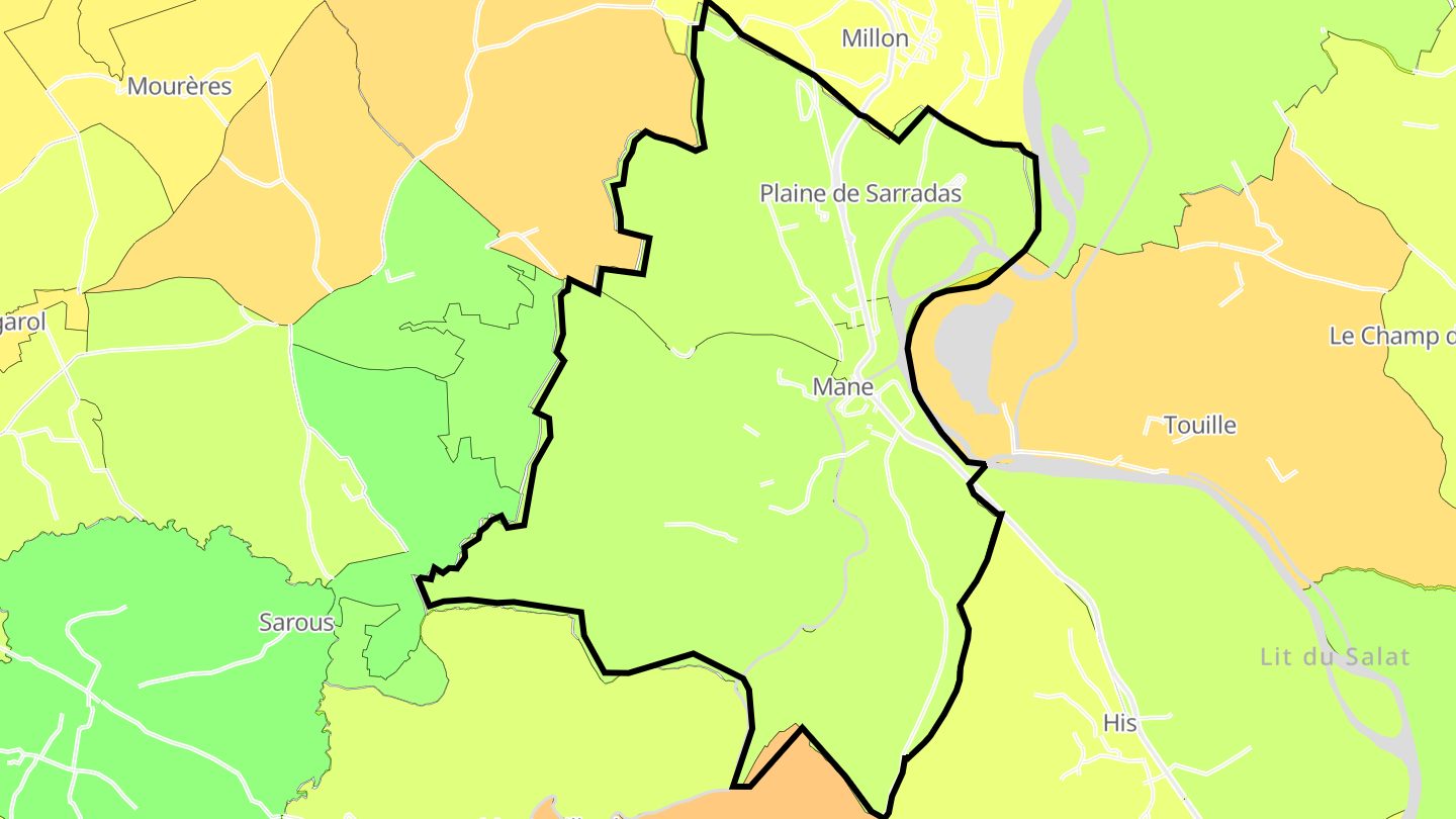 Carte des prix de l'immobilier Mane