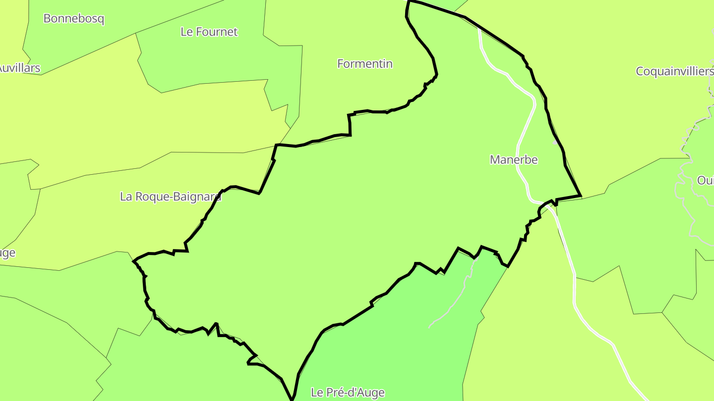 Carte des prix de l'immobilier Manerbe