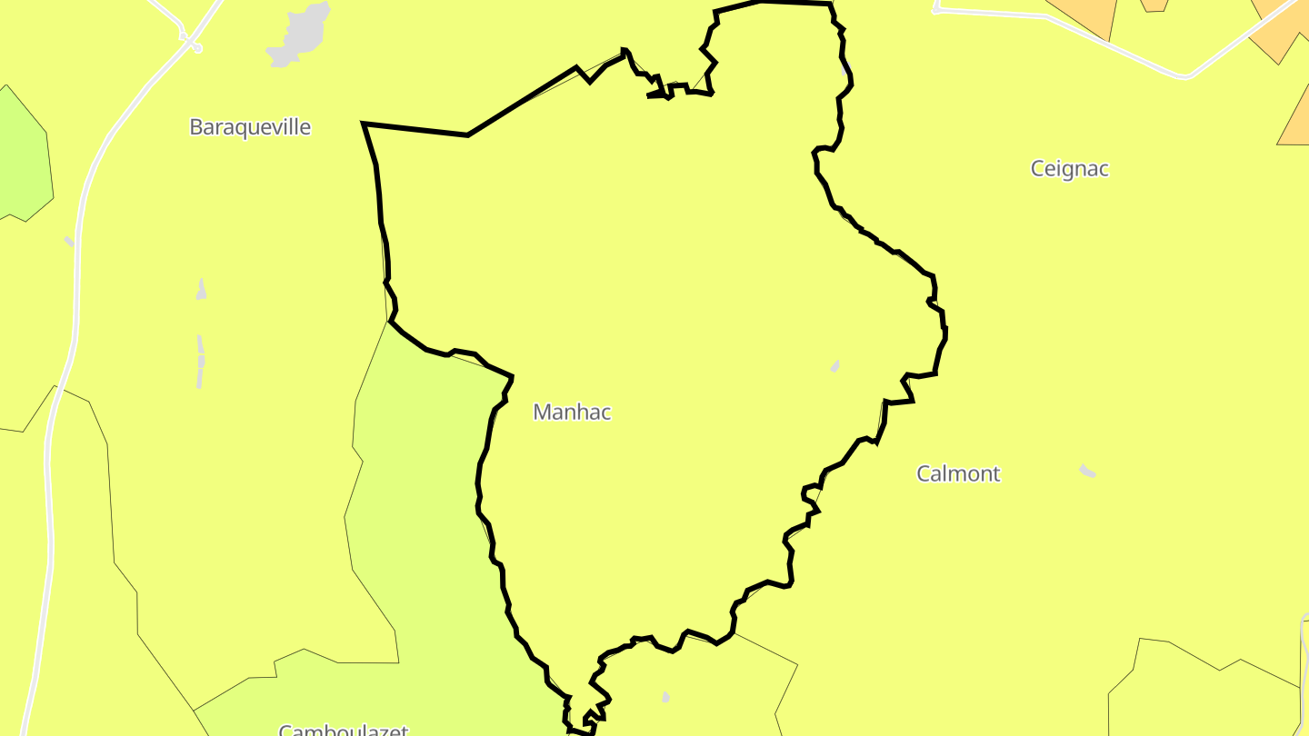 Carte des prix de l'immobilier Manhac