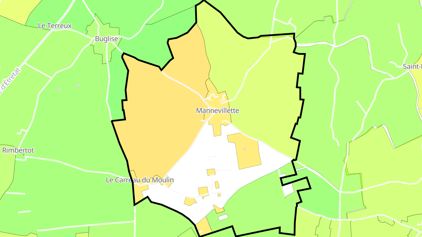 Carte des prix de l'immobilier Mannevillette