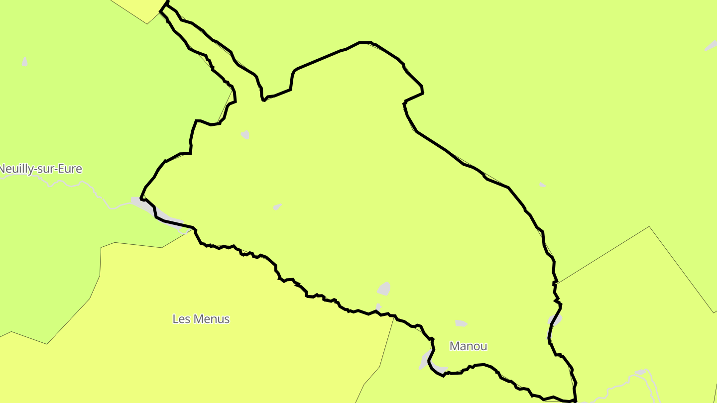 Carte des prix de l'immobilier Manou