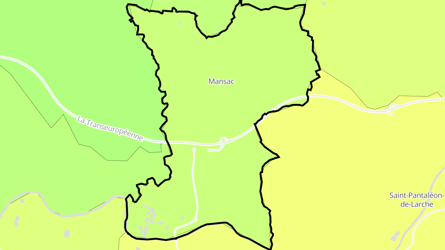 Carte des prix de l'immobilier Mansac