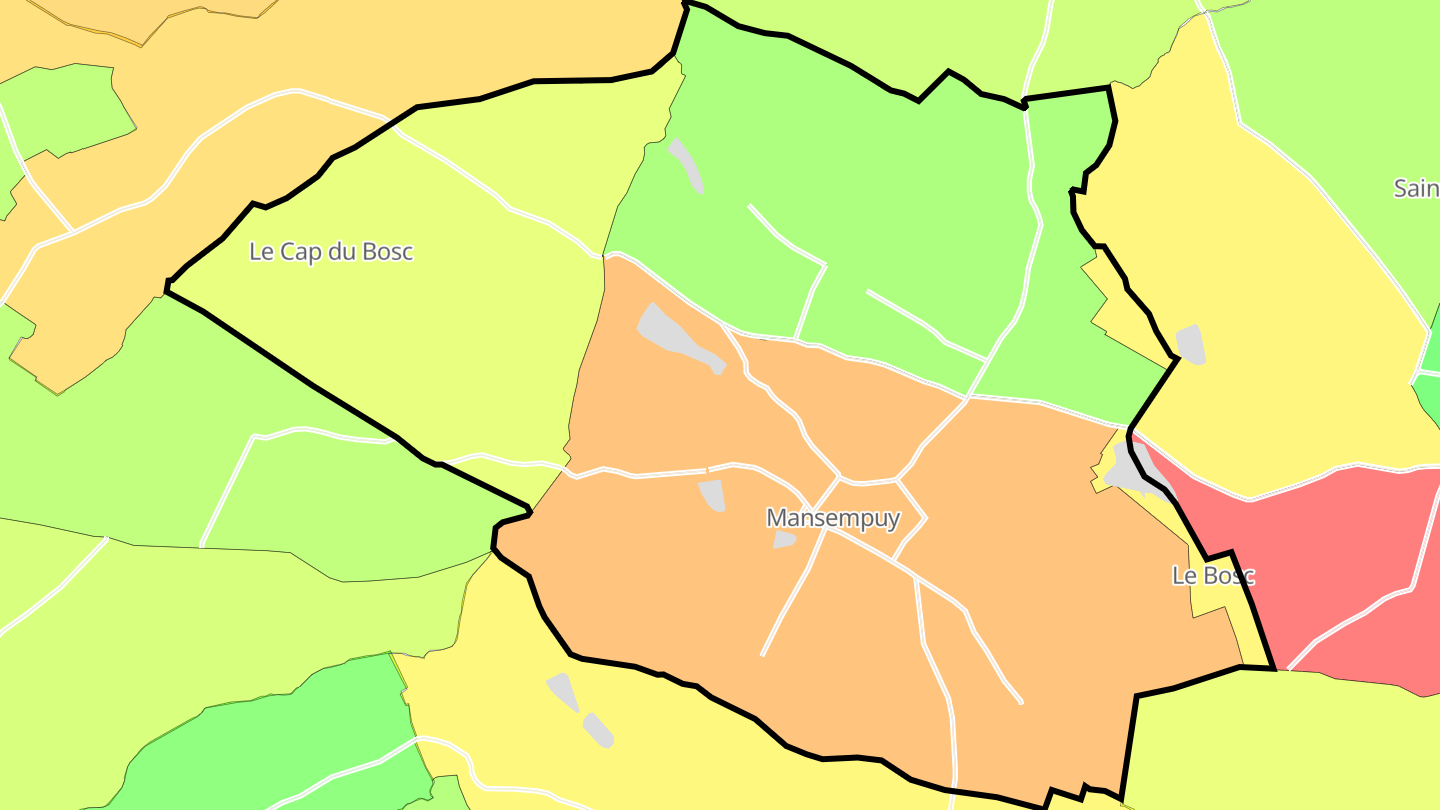 Carte des prix de l'immobilier Mansempuy