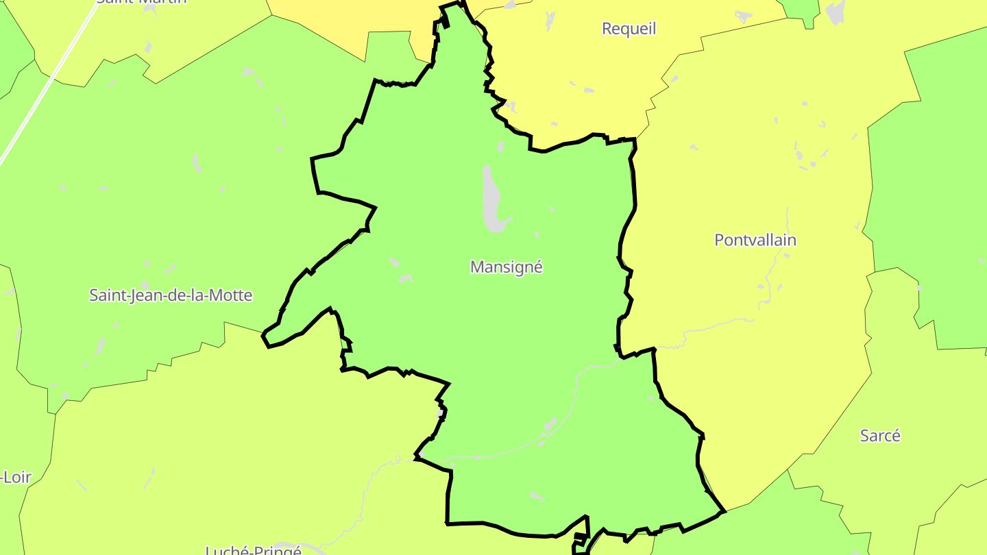 Carte des prix de l'immobilier Mansigné