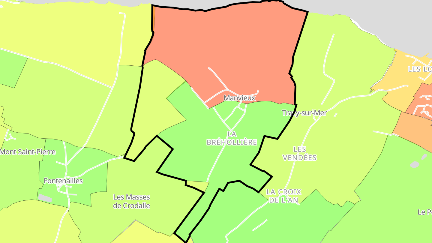 Carte des prix de l'immobilier Manvieux