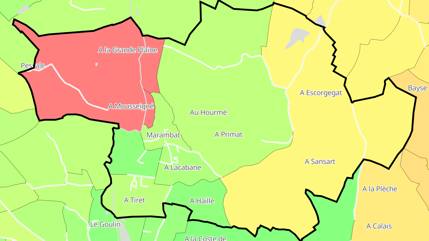 Carte des prix de l'immobilier Marambat