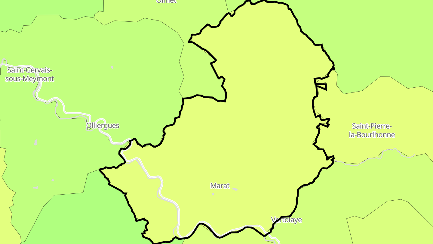 Carte des prix de l'immobilier Marat