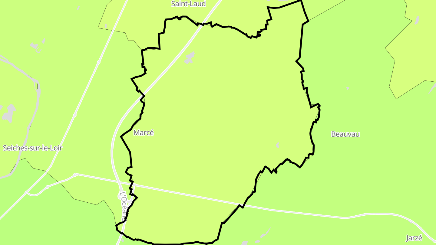 Carte des prix de l'immobilier Marcé