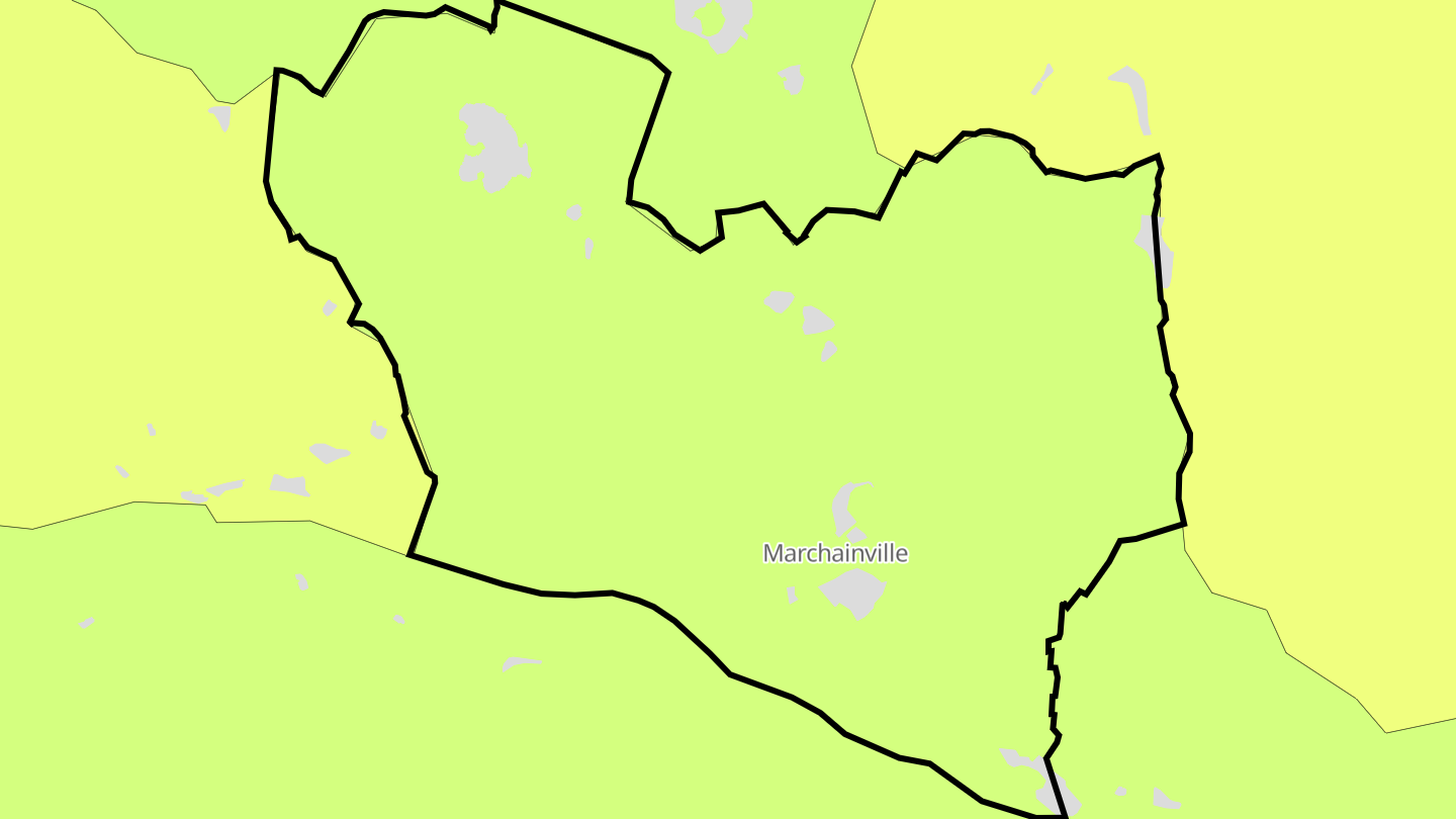 Carte des prix de l'immobilier Marchainville