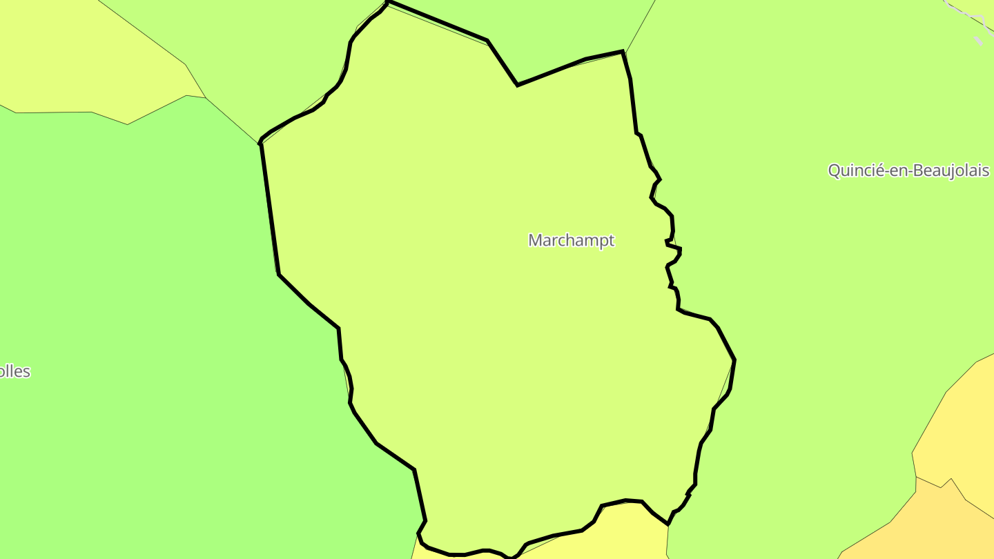 Carte des prix de l'immobilier Marchampt