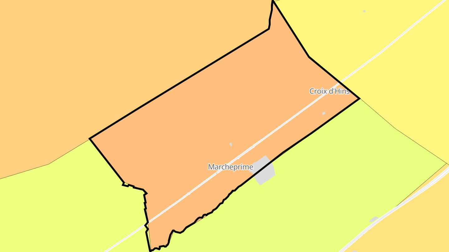 Carte des prix de l'immobilier Marcheprime