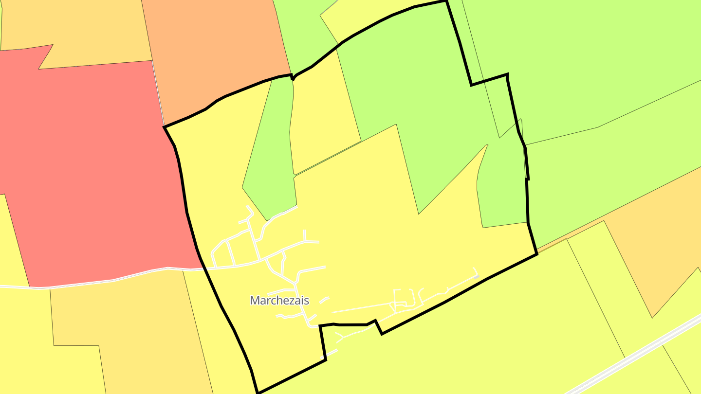 Carte des prix de l'immobilier Marchezais