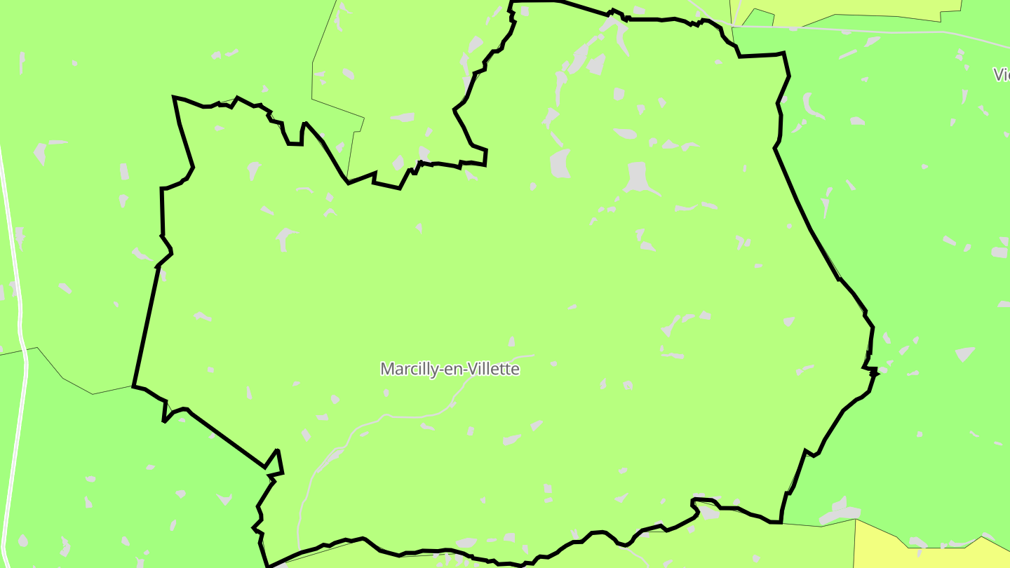 Carte des prix de l'immobilier Marcilly-en-Villette