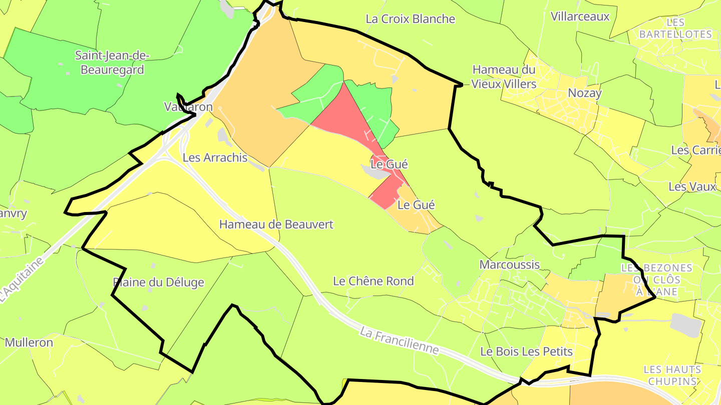 Carte des prix de l'immobilier Marcoussis