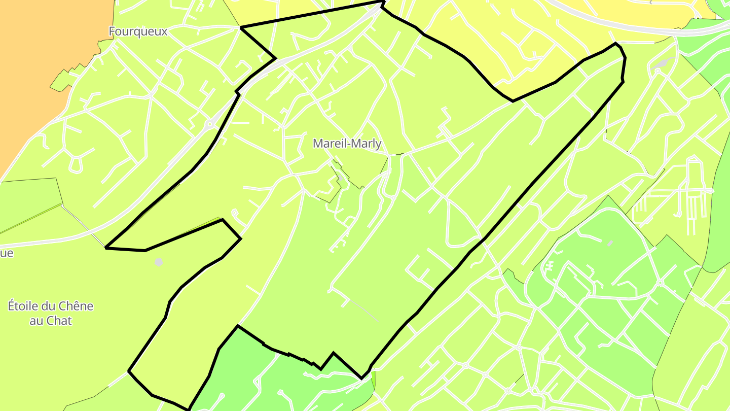Carte des prix de l'immobilier Mareil-Marly