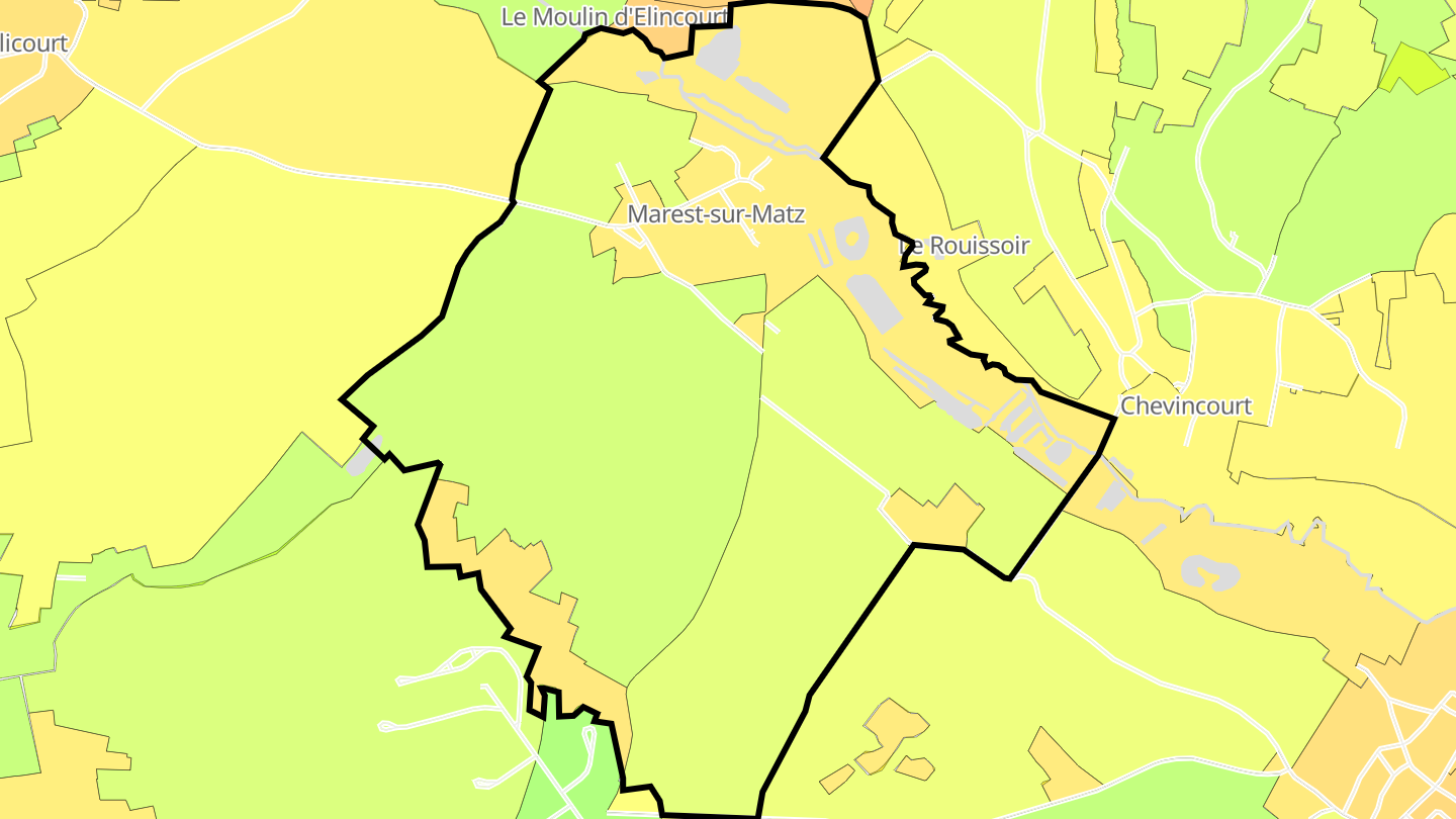 Carte des prix de l'immobilier Marest-sur-Matz