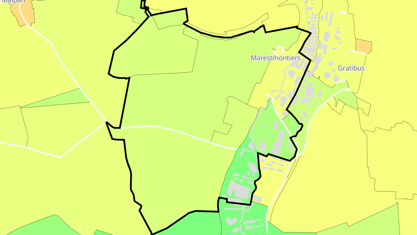Carte des prix de l'immobilier Marestmontiers