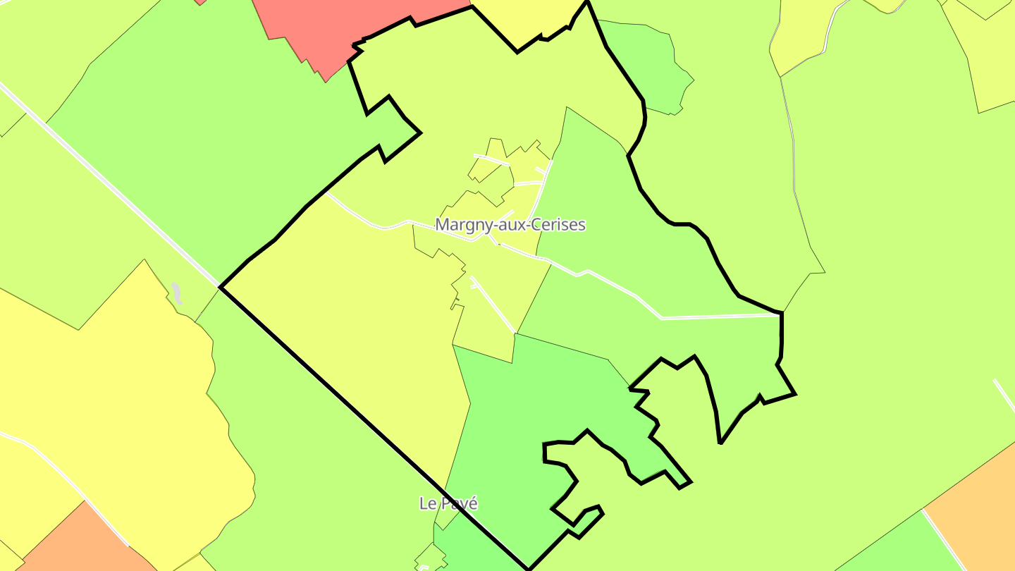Carte des prix de l'immobilier Margny-aux-Cerises