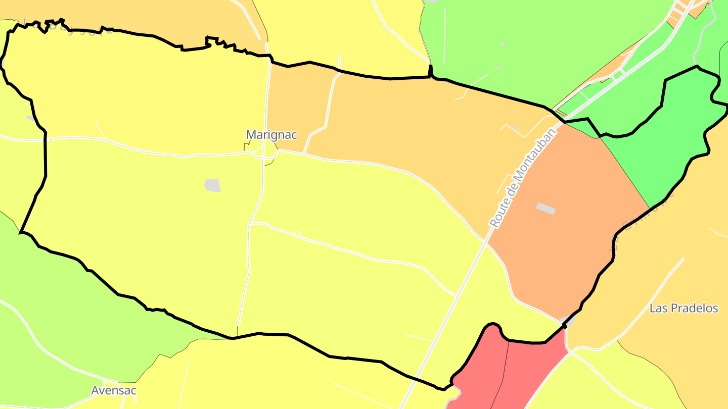 Carte des prix de l'immobilier Marignac
