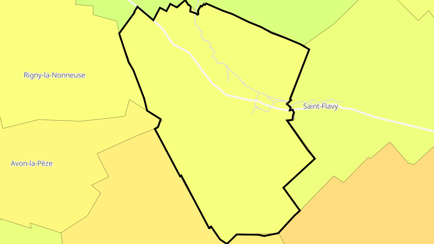 Carte des prix de l'immobilier Marigny-le-Châtel