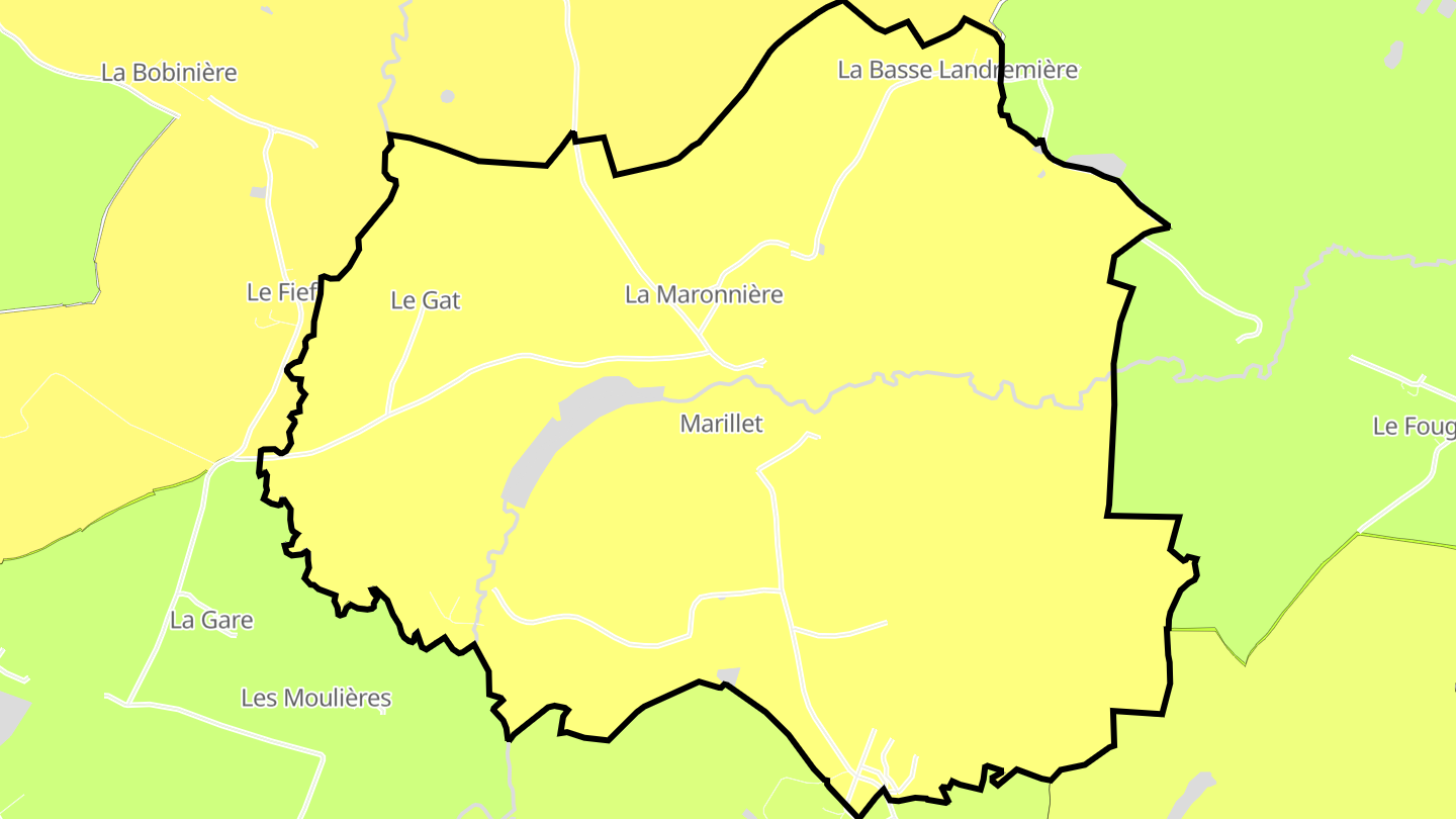 Carte des prix de l'immobilier Marillet