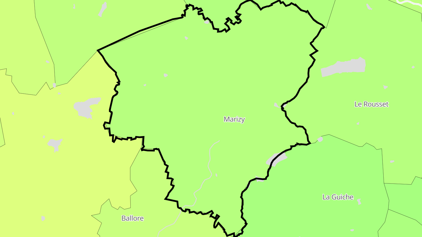 Carte des prix de l'immobilier Marizy