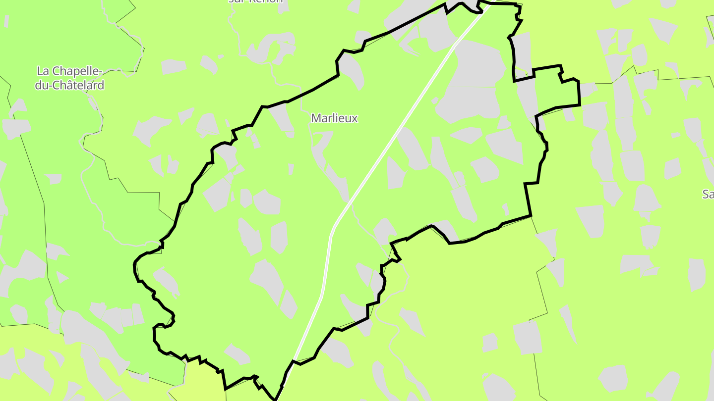 Carte des prix de l'immobilier Marlieux