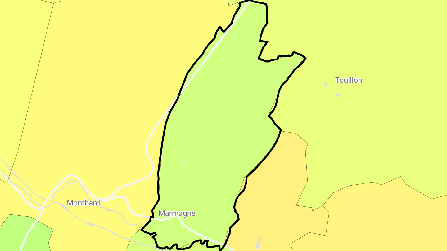 Carte des prix de l'immobilier Marmagne