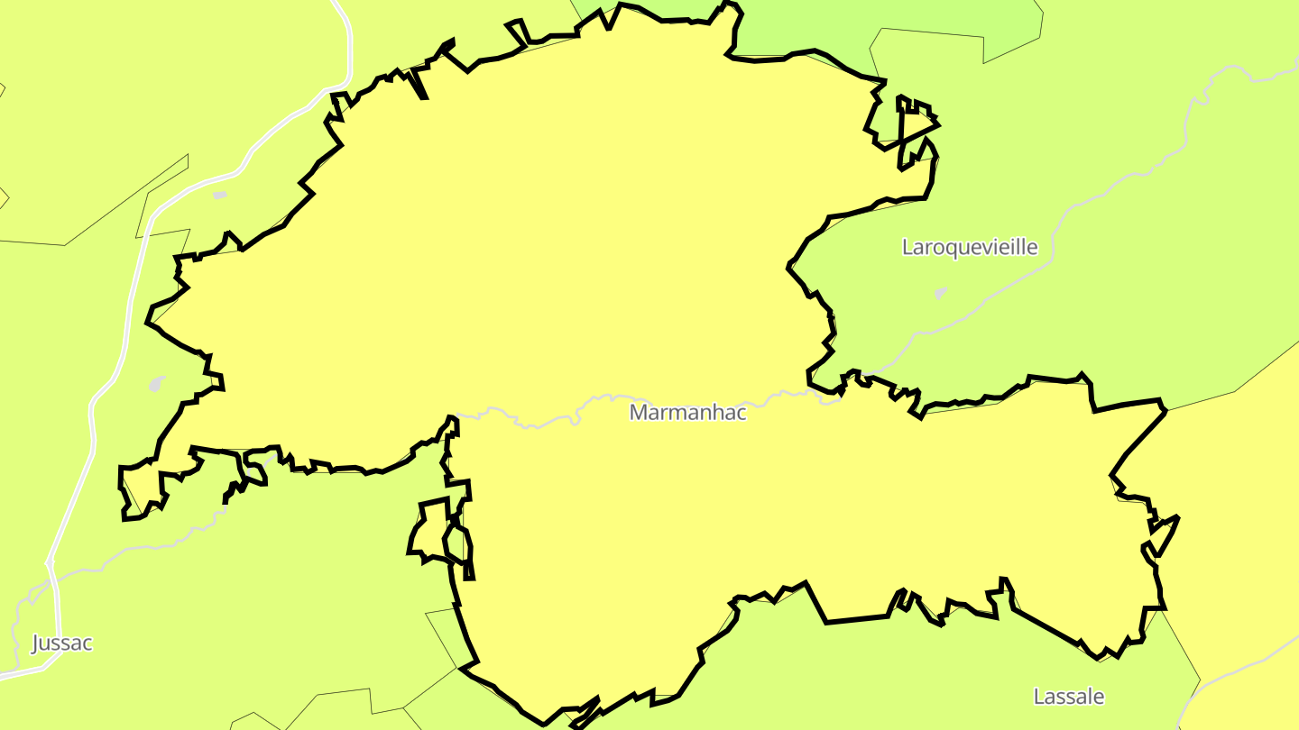 Carte des prix de l'immobilier Marmanhac