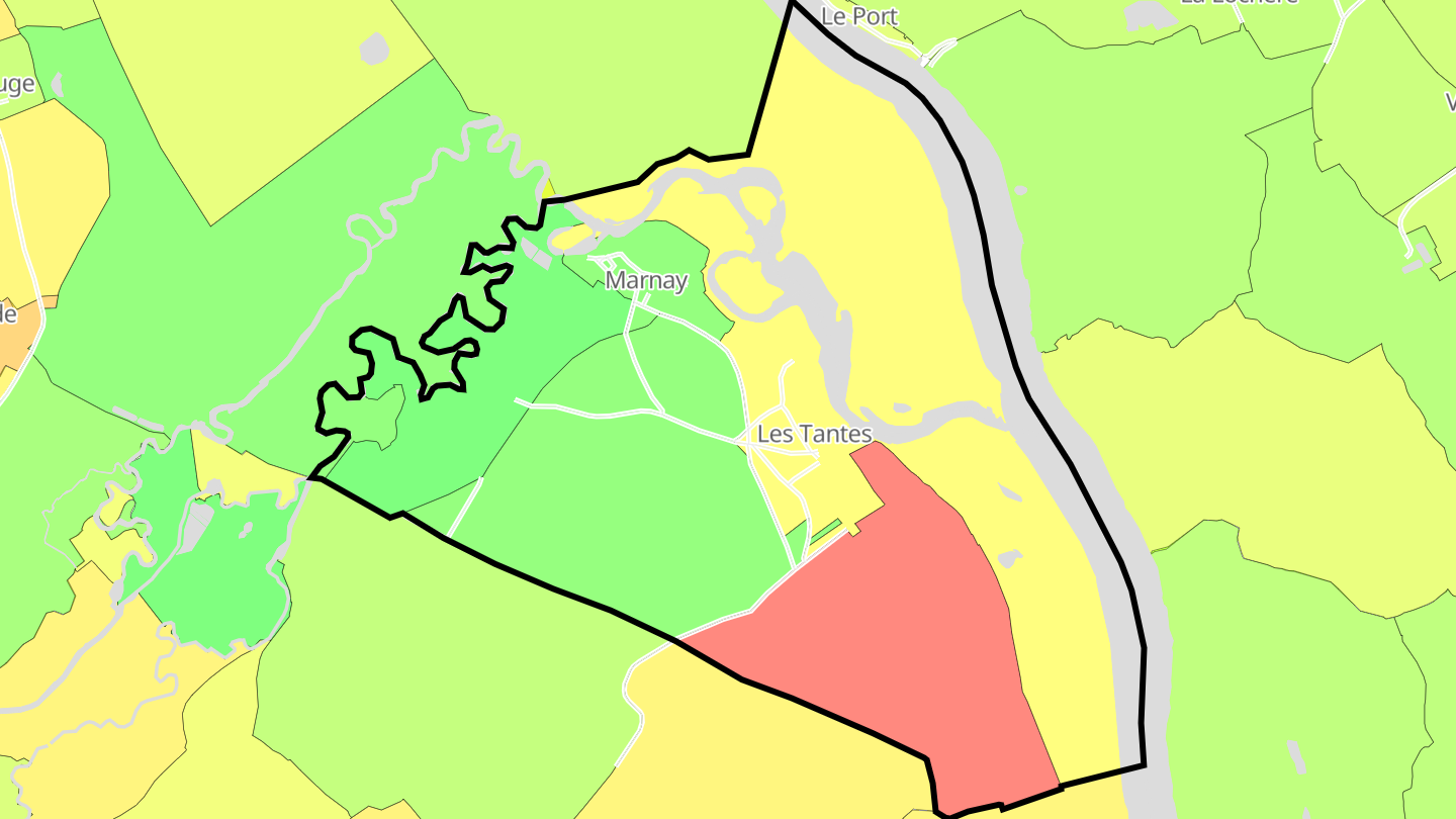 Carte des prix de l'immobilier Marnay