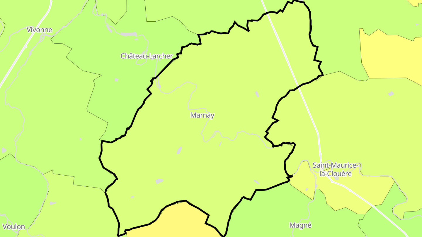 Carte des prix de l'immobilier Marnay
