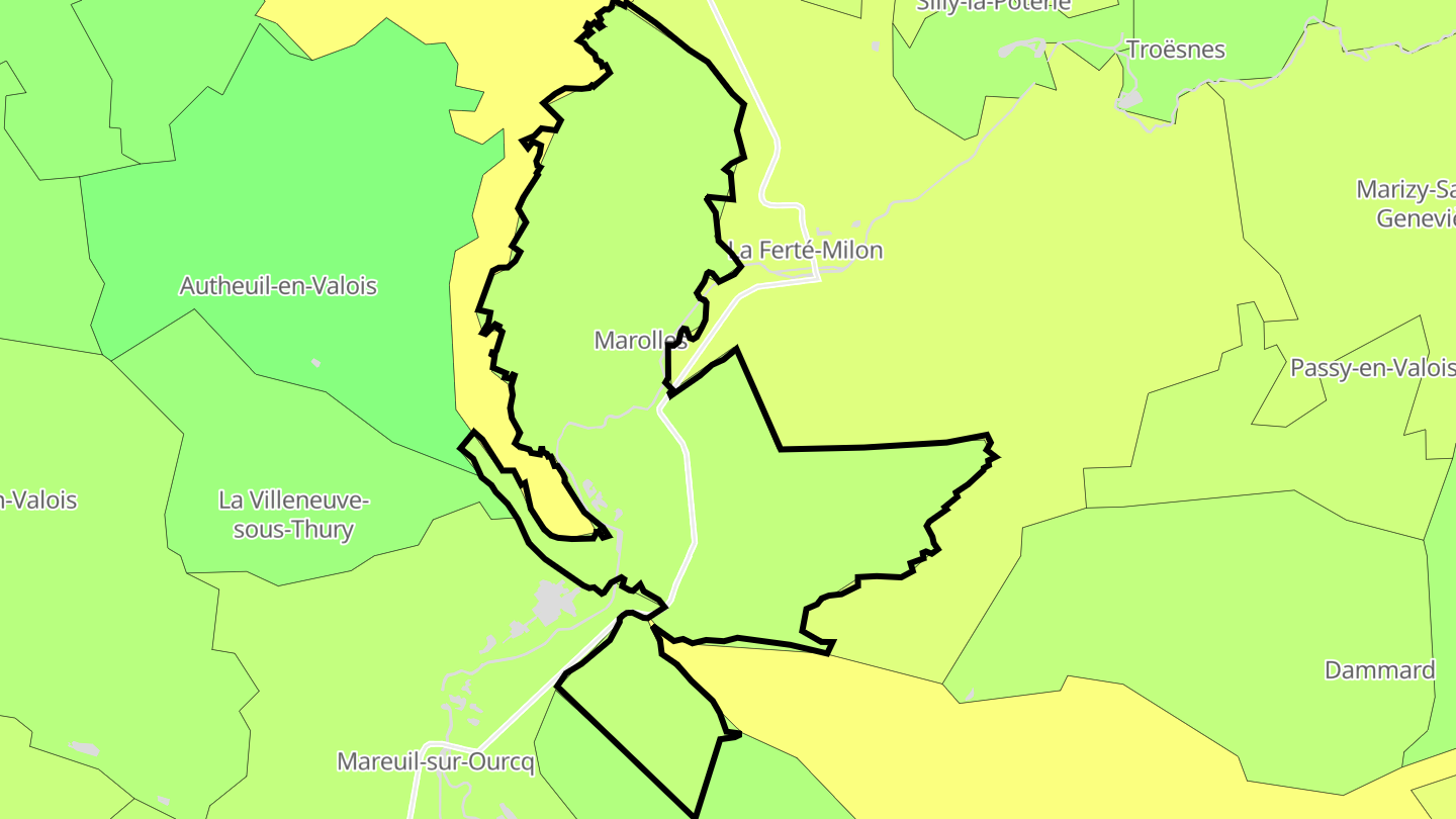 Carte des prix de l'immobilier Marolles