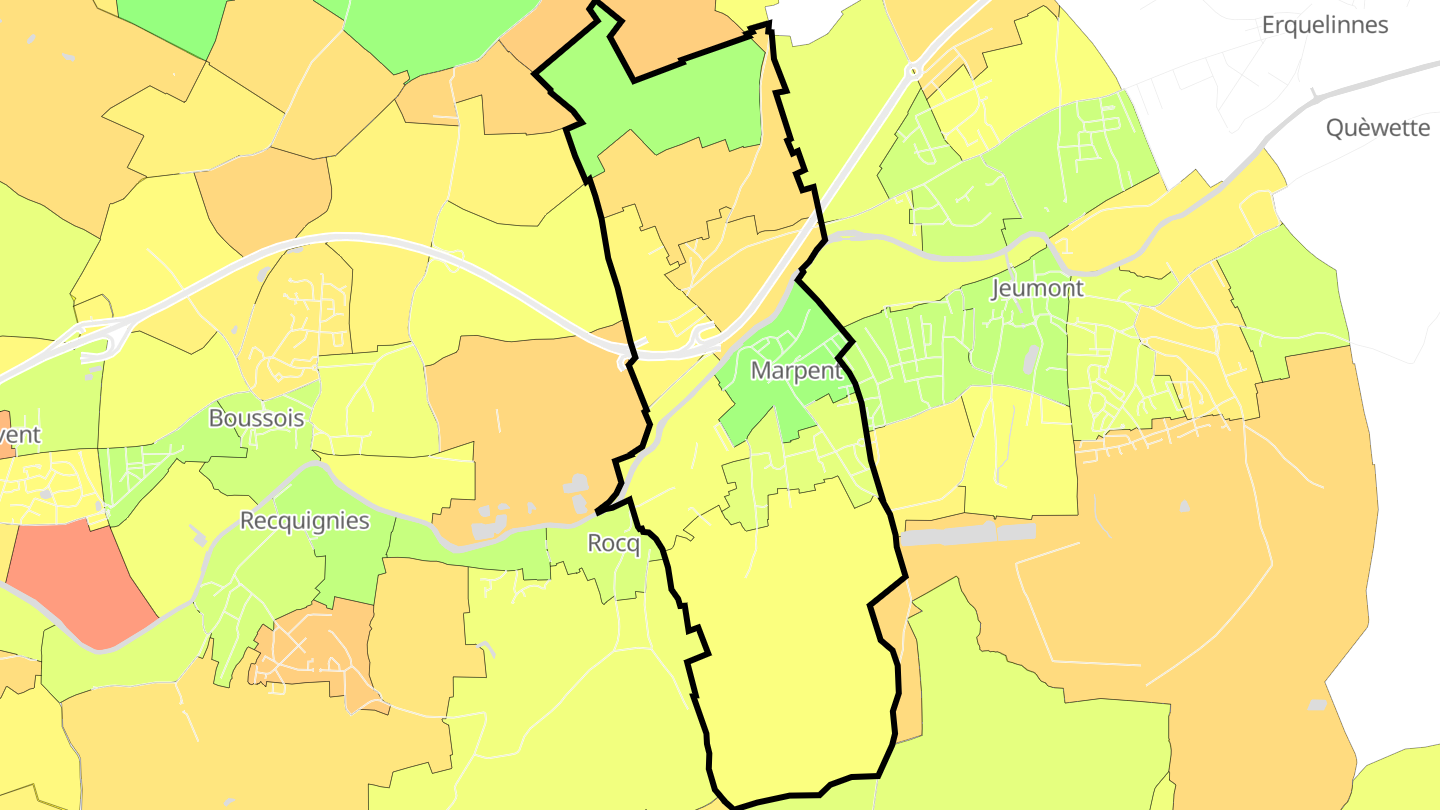 Carte des prix de l'immobilier Marpent