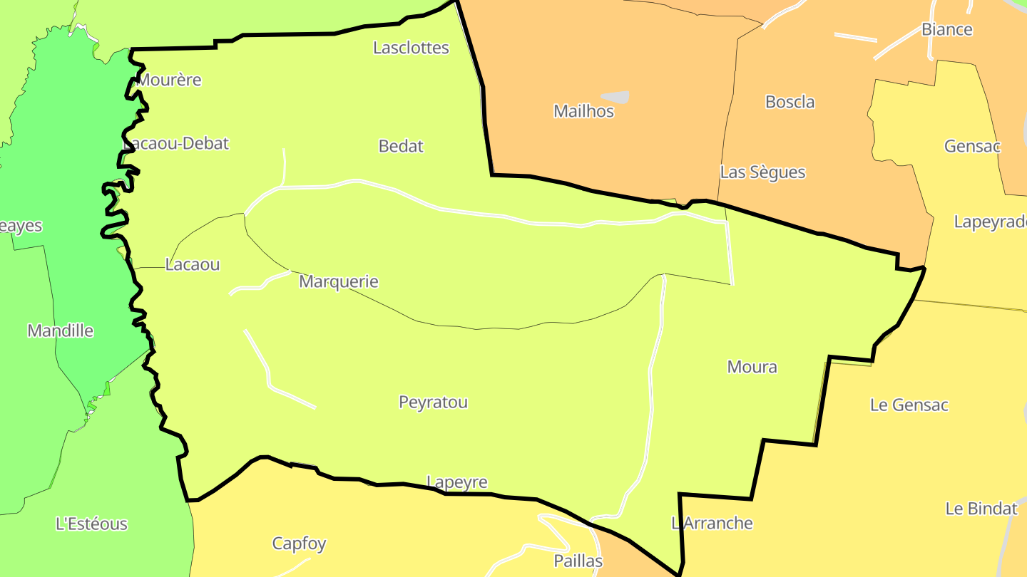 Carte des prix de l'immobilier Marquerie