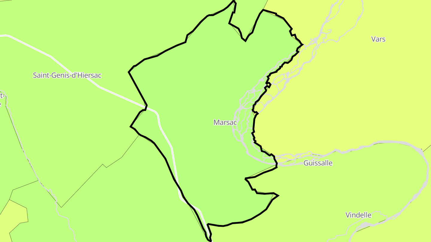 Carte des prix de l'immobilier Marsac